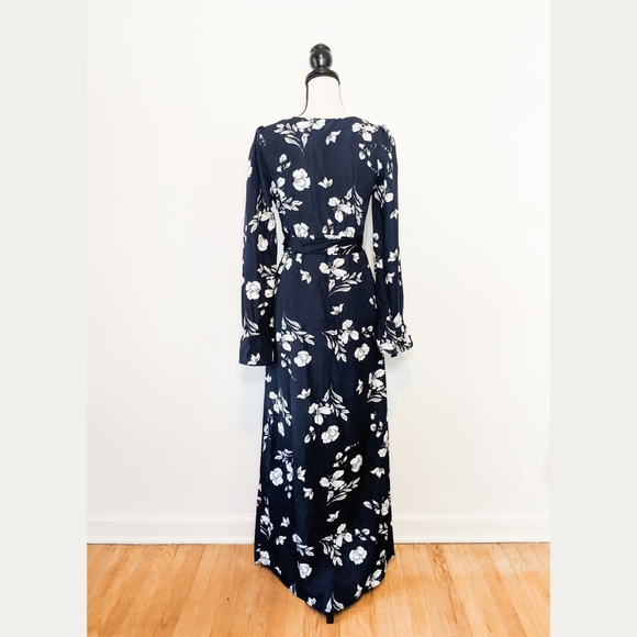 NWT Lucca Hailey Belted Wrap Maxi Dress - Picture 4 of 6